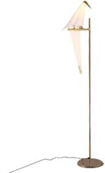Creative Led Floor Lamp Fashion Art Origami Crane Lamp Acrylic Material Tall Standing Pole Uplight Lamp for Bedroom Reading Restaurant Cafe Living Room Office 183x40cm/72inx15.74in (Origami Crane) - Image 5