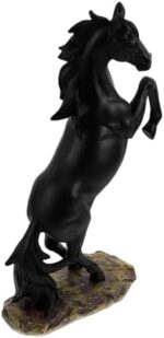Alipis Realistic Horse Figurine Sculpture Hand-Painted Resin Standing Horse Statue for Desktop Decoration Unique Equestrian Art for Home Office - Image 2