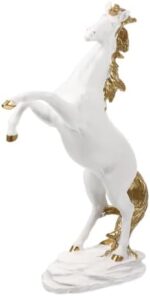 Resin Horse Figurine Standing Ornament with Vivid Details Compact Decorative Sculpture for Home Office Desk Safe Resin Craft Adornment for Living and Restaurant Display - Image 2