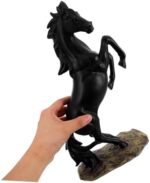 PRETYZOOM Realistic Resin Standing Horse Statue for Home Decor Elegant European Style Symbolizing Success Artistic Tabletop Sculpture for Office and Living Decoration - Image 5