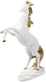 Unomor Standing Horse Figurine Decorative Ornament Resin Horse Decoration for Home - Image 2