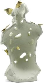 Lukitas Abstract Female Bust with Butterflies Statue and Sculpture, Body Figurine Art Decor, Beauty of Defects, Aesthetic Ornament for Office Living Room Bedroom, Beige, Resin 16" - Image 7