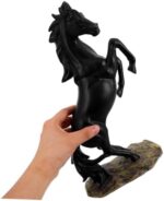 Unomor Resin Standing Horse Statue Elegant Horse Figurines Home Decor Artistic Tabletop Decoration for Living Room and Office for Housewarming and Business Opening - Image 5