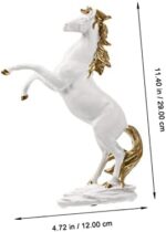 Alipis Realistic Resin Horse Statue Standing Horse Model Animal Ornament for Home Decor Birthday - Image 7