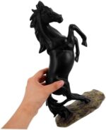 Alipis Realistic Horse Figurine Sculpture Hand-Painted Resin Standing Horse Statue for Desktop Decoration Unique Equestrian Art for Home Office - Image 5