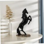 PRETYZOOM Realistic Resin Standing Horse Statue for Home Decor Elegant European Style Symbolizing Success Artistic Tabletop Sculpture for Office and Living Decoration - Image 6