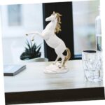 Creative Resin Standing Horse Sculpture Decorative Figurine for Home Office Desktop Smooth Texture Stable Flat Base Premium Resin Material with Fine Details for Living Study Porch - Image 5