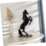 Alipis Realistic Horse Figurine Sculpture Hand-Painted Resin Standing Horse Statue for Desktop Decoration Unique Equestrian Art for Home Office - Image 6