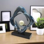 Modern Home Decor Abstract Decorative Sculpture Decorations for Living Room Dining Room Office, Resin Art Statues Coffee Table Bookshelf Decor Accents (Blue) - Image 6