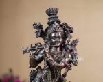 Krishna Statue Standing Bonded Bronze 15Inch Brown Color God of Love Pack of 1 - Image 3