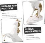 Creative Resin Standing Horse Sculpture Decorative Figurine for Home Office Desktop Smooth Texture Stable Flat Base Premium Resin Material with Fine Details for Living Study Porch - Image 6