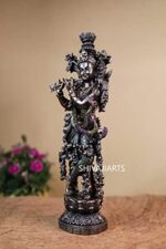 Krishna Statue Standing Bonded Bronze 15Inch Brown Color God of Love Pack of 1 - Image 5