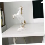 Unomor Standing Horse Figurine Decorative Ornament Resin Horse Decoration for Home - Image 8