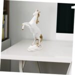 Resin Horse Figurine Standing Ornament with Vivid Details Compact Decorative Sculpture for Home Office Desk Safe Resin Craft Adornment for Living and Restaurant Display - Image 5