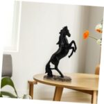 Cabilock Modern Horse Sculpture Elegant Standing Horse Figurine for Home Decor Resin Tabletop Art Housewarming and Business Openings - Image 8