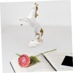 Unomor Standing Horse Figurine Decorative Ornament Resin Horse Decoration for Home - Image 5