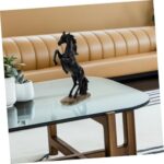 Unomor Resin Standing Horse Statue Elegant Horse Figurines Home Decor Artistic Tabletop Decoration for Living Room and Office for Housewarming and Business Opening - Image 7