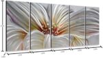 Yihui Arts Hand Crafted 3D Aluminum Floral Wall Art Sculpture - Big Group Panel Metal Decor Artwork - Image 3