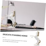 PRETYZOOM Beautiful Standing Horse Sculpture Resin Craft Ornament Home Decor for Anniversary Boys and Girls Toy - Image 3