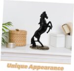 Unomor Resin Standing Horse Statue Elegant Horse Figurines Home Decor Artistic Tabletop Decoration for Living Room and Office for Housewarming and Business Opening - Image 4