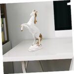 Alipis Realistic Resin Horse Statue Standing Horse Model Animal Ornament for Home Decor Birthday - Image 5