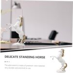Creative Resin Standing Horse Sculpture Decorative Figurine for Home Office Desktop Smooth Texture Stable Flat Base Premium Resin Material with Fine Details for Living Study Porch - Image 8