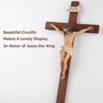 Crucifix Standing - Hand Painted Wooden Cross Table Decor, Standing Jesus Cross Catholic Home Decor Religious Gifts 15 Inch - Image 4