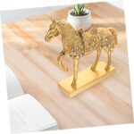 Resin Horse Ornament for Decor Standing Horse Figurine Home Adorn for Office Boys and Girls - Image 7
