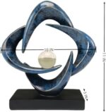 Modern Home Decor Abstract Decorative Sculpture Decorations for Living Room Dining Room Office, Resin Art Statues Coffee Table Bookshelf Decor Accents (Blue) - Image 8