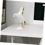 PRETYZOOM Beautiful Standing Horse Sculpture Resin Craft Ornament Home Decor for Anniversary Boys and Girls Toy - Image 6