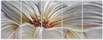Yihui Arts Hand Crafted 3D Aluminum Floral Wall Art Sculpture - Big Group Panel Metal Decor Artwork - Image 4
