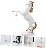 PRETYZOOM Beautiful Standing Horse Sculpture Resin Craft Ornament Home Decor for Anniversary Boys and Girls Toy - Image 7