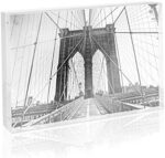 Isaac Jacobs 4” x 6” (4-Pack) Super Thick [23MM Thickness] Clear Acrylic Magnetic Block Picture Frame, Double-Sided, Frameless, Freestanding, Floating Photos, for Desktop & Tabletop Display (4x6) - Image 3