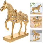 Unomor Resin Horse Figurine Decor for Shelf Unique Standing Horse Ornament for Home and Office Decoration Creative Present and Smooth Surface Design - Image 7