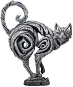 Enesco Edge Sculpture Cat Standing Animal Figurine, 14.96 Inch, White - Image 2