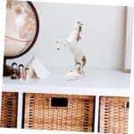 Alipis Realistic Resin Horse Statue Standing Horse Model Animal Ornament for Home Decor Birthday - Image 3