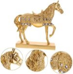 Resin Horse Ornament for Decor Standing Horse Figurine Home Adorn for Office Boys and Girls - Image 4