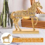 Horse Figurine Resin Artware Compact Desktop Ornament for Office Home Living Decor with Fine Details and Modern Style - Image 5