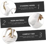 PRETYZOOM Beautiful Standing Horse Sculpture Resin Craft Ornament Home Decor for Anniversary Boys and Girls Toy - Image 8