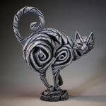 Enesco Edge Sculpture Cat Standing Animal Figurine, 14.96 Inch, White - Image 5