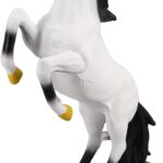 Elegant Standing Horse Statue Realistic Resin Horse Figurine for Home Decor Artistic Tabletop Decoration for Office and Living Room for Housewarming and Business Opening