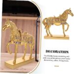 Realistic Standing Horse Model Resin Horse Decoration for Office and Girls Figurine Statue - Image 4