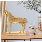 Resin Horse Ornament for Decor Standing Horse Figurine Home Adorn for Office Boys and Girls - Image 6