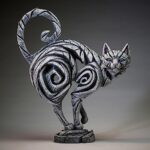 Enesco Edge Sculpture Cat Standing Animal Figurine, 14.96 Inch, White - Image 4