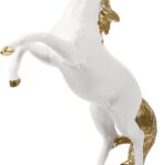 Unomor Standing Horse Figurine Decorative Ornament Resin Horse Decoration for Home