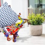 Colorful Graffiti Art Elephant Sculptures - 10.5" High Modern & Creative Large Elephant Statue for Kitchen Office Shelf Home Decor, Modern Elephant Statue, Colorful Resin Elephant Figurines - Image 5