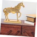 Unomor Resin Horse Figurine Decor for Shelf Unique Standing Horse Ornament for Home and Office Decoration Creative Present and Smooth Surface Design - Image 5