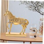 Unomor Resin Horse Figurine Decor for Shelf Unique Standing Horse Ornament for Home and Office Decoration Creative Present and Smooth Surface Design - Image 8