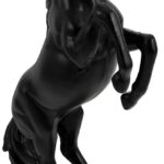 Cabilock Modern Horse Sculpture Elegant Standing Horse Figurine for Home Decor Resin Tabletop Art Housewarming and Business Openings