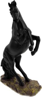 Cabilock Modern Horse Sculpture Elegant Standing Horse Figurine for Home Decor Resin Tabletop Art Housewarming and Business Openings